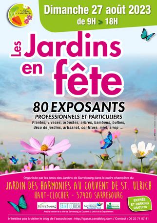 Les Jardins en fête 2023 Haut clocher Lorraine Sorties évènements