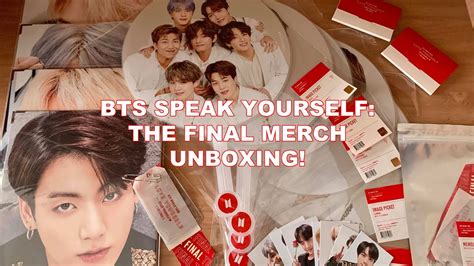 Unboxing Bts Speak Yourself The Final Md Youtube