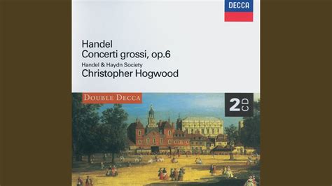 Handel Concerti Grossi Op Concerto Grosso In G Minor Op