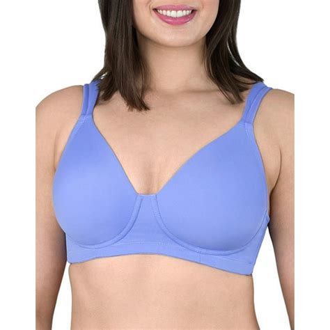 Leading Lady The Brigitte Full Coverage Underwire Molded Padded Seamless Bra Lavender Blue 5028