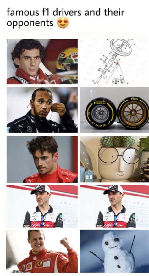 Famous Drivers And Their Opponents Rformuladank