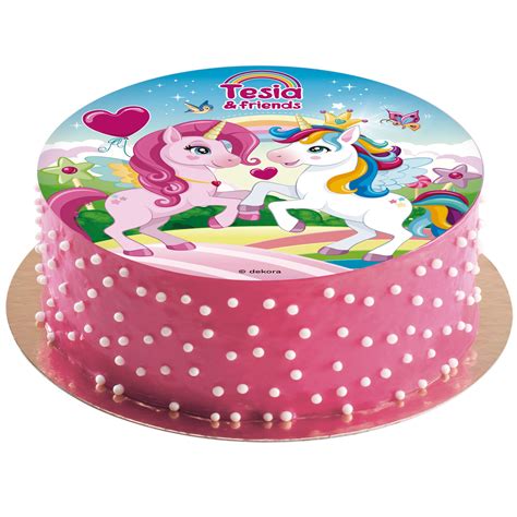 Disco Comestible Tarta Unicornio Zero Cm Dekora