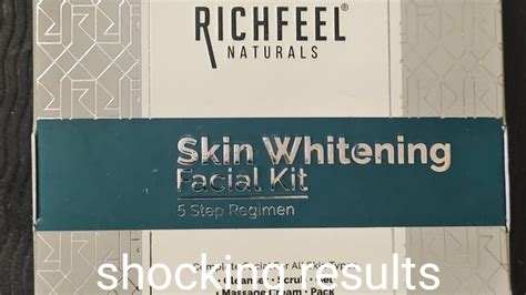 Skin Whitening Facial At Home Richfeel Naturals Facial Review YouTube