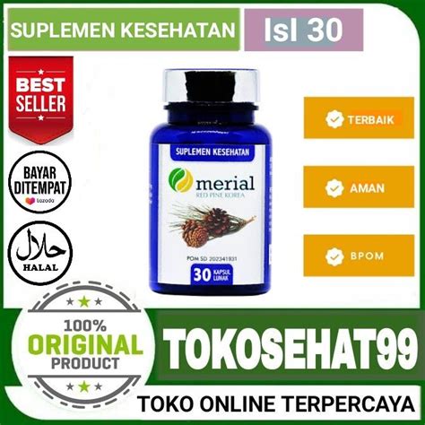 Merial Redpine Korea Obat Kolesterol Merial Red Pine Korea Lazada