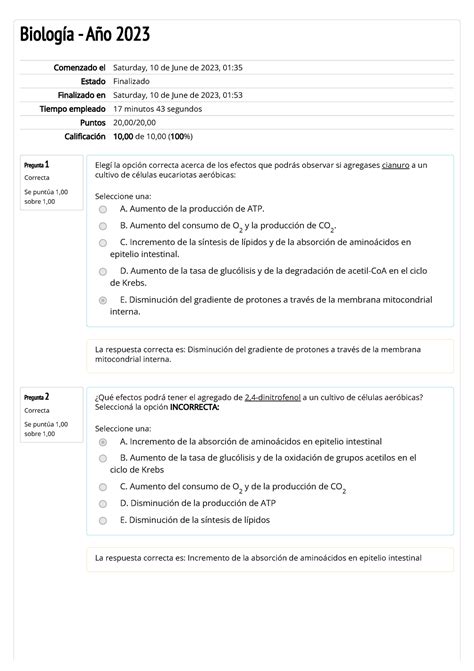 Cuestionario De Autoevaluaci N Del Tp Biologia Unlp Studocu