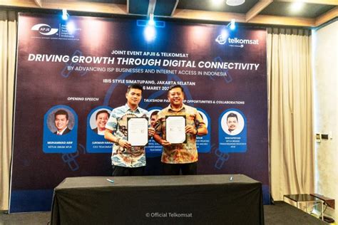 Apjii Dan Telkomsat Teken Mou Percepat Transformasi Digital Via Layanan