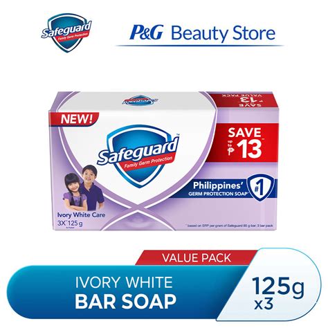 Safeguard Antibacterial Soap Bar Pid Value Pack Ivory White Care G