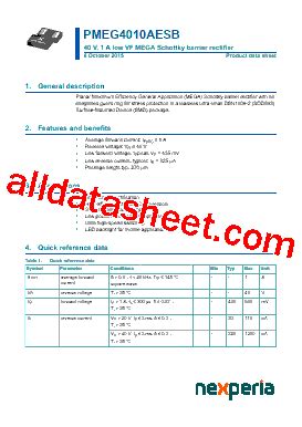 Pmeg Aesb Datasheet Pdf Nexperia B V All Rights Reserved