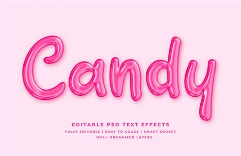 Premium Psd Pink Liquid 3d Text Style Effect Premium Psd