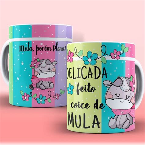 Caneca Unic Rnio Delicada Feito Coice De Mula Porcelana Shopee Brasil