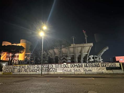 Salernitana La Curva Sud Chiede Chiarezza La Citt Di Salerno