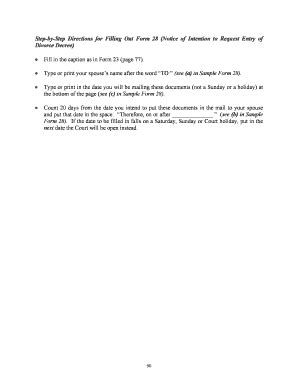 Fillable Online Step By Step Directions For Filling Out Form Notice
