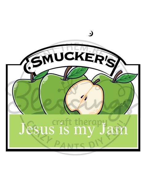 Jesus Is My Jam Printable Jam Label Printable Pdf Jam Labels