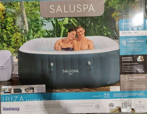 Saluspa Ibiza Airjet Inflatable Hot Tub Spa 4 6 Person For Sale From