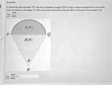 SOLVED 5 Points A Semicircle With Diameter PQ Sits On An Isosceles