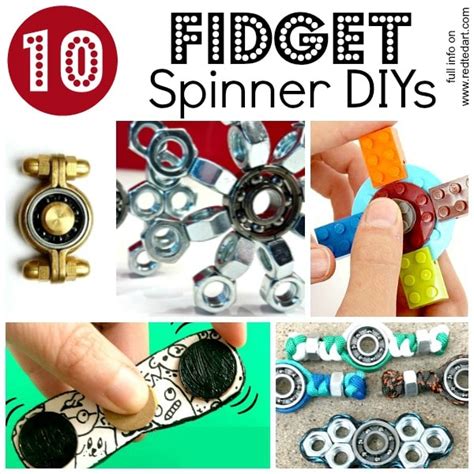 Diy Printable Fidget Spinner Template Without Bearings Red Ted Art