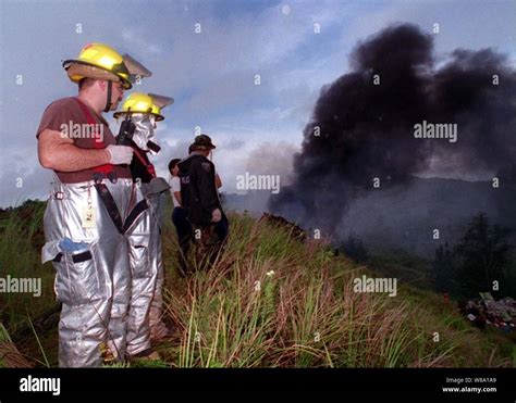 U S Air Force Firefighters And Guam Police Department Rescuers Survey