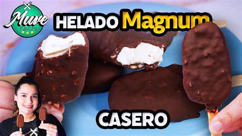 HELADO MAGNUM CASERO SÚPER FÁCIL Y SIN MAQUINA Muve Flavors YouTube