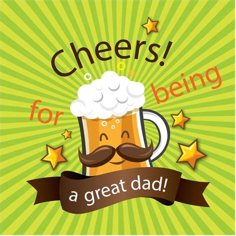 Cheers For Being A Great Dad Day Background Happy Fathers Day Happy