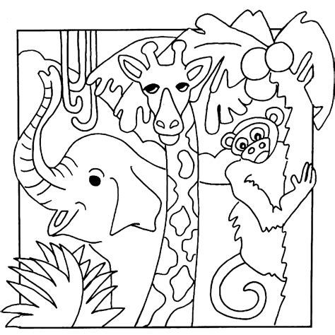 20 Jungle Coloring Pages - ColoringPagesOnly.com