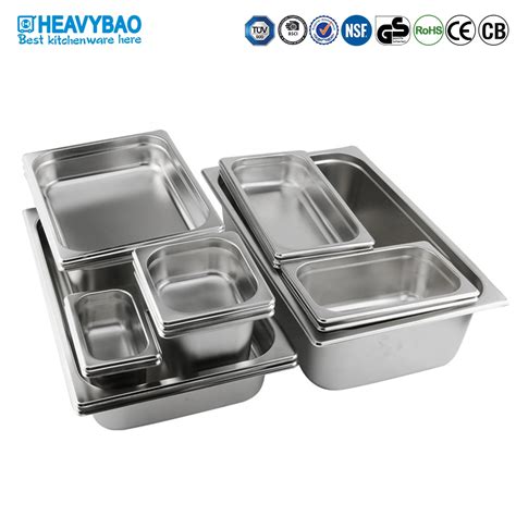 Heavybao Hotel Buffet Serving Gastronomy Container Stainless Steel Gn