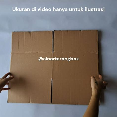 X X Cm Kardus Box Polos Karton Packing Dus Coklat Baru