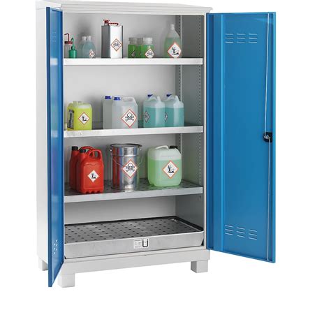 Environmental Cupboard For Outdoor Storage Eurokraft Pro With 3 Tray Shelves 1 Base Sump