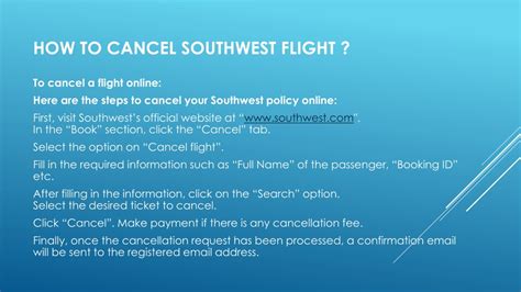 PPT How To Use Google To Cancel Southwest Flight PowerPoint