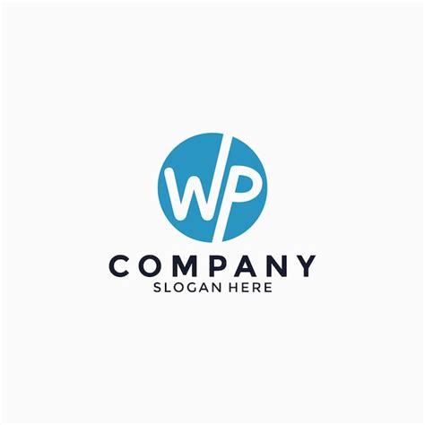 Logotipo De La Letra Wp Vector Premium