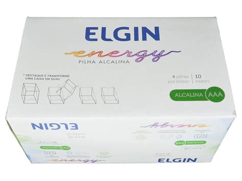 Na Unicaserv Tem 10 Blisters PILHA ALCALINA AAA ELGIN LR03 BLISTER C