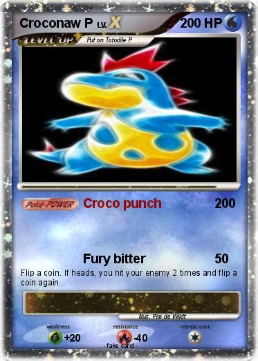 Pokémon Croconaw P Croco punch My Pokemon Card