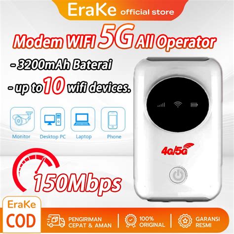 Jual H808 Modem Wifi 4g All Operator Wifi Portable 5g All Operator 3200mah Battery 150mbps 4g