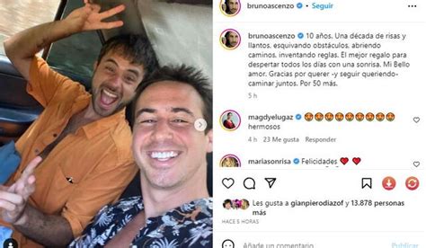 Bruno Ascenzo Y Adrián Bello Cumplen 10 Años De Relación Y Se Dedican Románticos Mensajes “esto