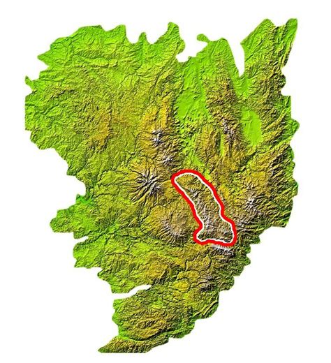 Carte en relief de l Auvergne Cartothèque