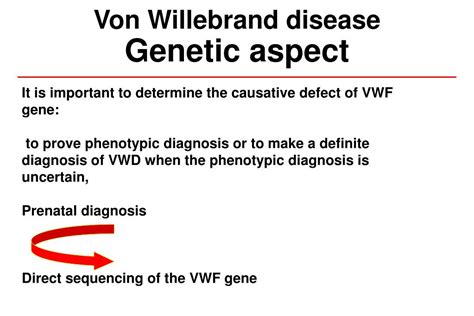 Ppt Molecular Genetics In The Von Willebrand Disease Powerpoint Presentation Id2015473