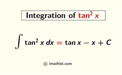 What Is The Integration Of Tan 2x Integral Of Tan 2 X IMath