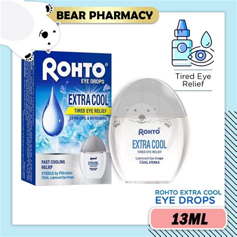 Rohto Extra Cool Eye Drops 13ml Exp 072025 Tired Dry Strained Eyes