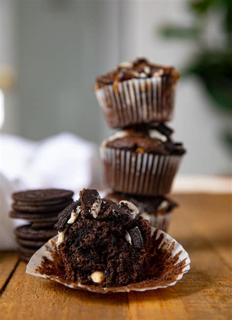 Chocolate Oreo Muffins Recipe Dinner Then Dessert