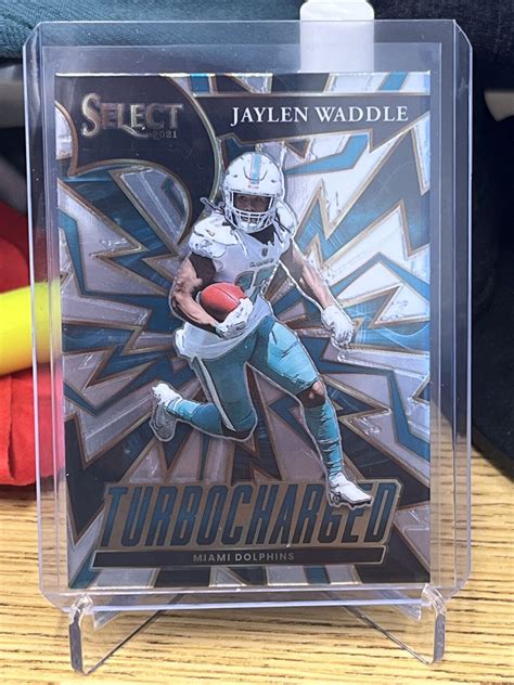 Jaylen Waddle Dolphins Panini Select Turbocharged Insert Tur