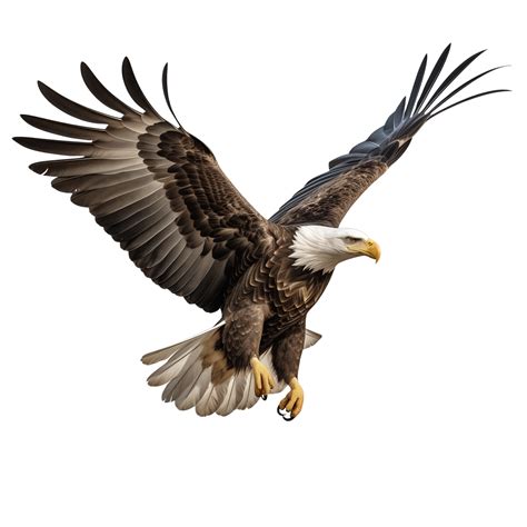 AI generated Collection of Flying Bald Eagles Isolated 41646187 PNG