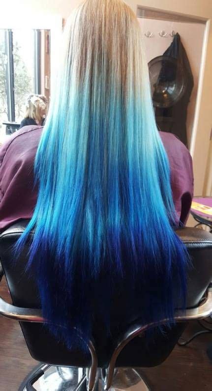 44 Ideas Hair Blue Blonde Faces Dip Dye Hair Hair Color Blue Blue Ombre Hair