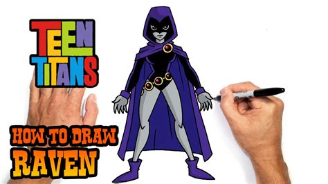 How To Draw Raven From Teen Titans Go Coloring Page Trace Drawing ...