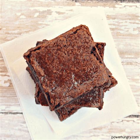 One Bowl Chickpea Flour Brownies Vegan Grain Free Power Hungry