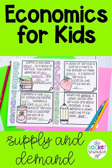 Supply And Demand Worksheets For Kids