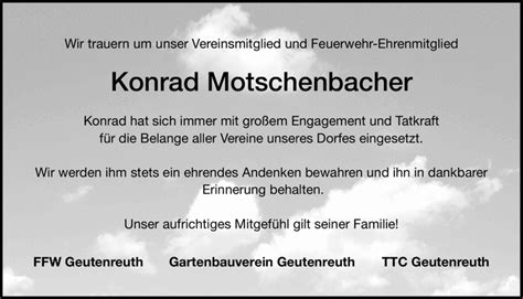 Wir Trauern Um Unser Vereinsmitglied Und Feuerwehr Ehrenmitglied Konrad