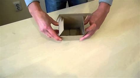 Как собрать самосборную коробку размером 100x60x80 мм. ? - YouTube
