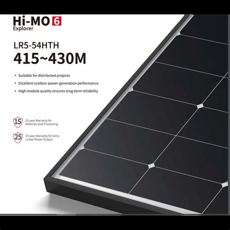 Long Hi Mo Lr Hth W Black Frame Solar Panel Container Merxu