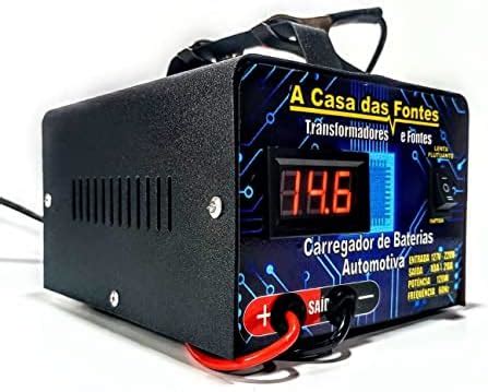 Carregador de Baterias 12v Até 300 Amperes 5ah Carro Moto Amazon br