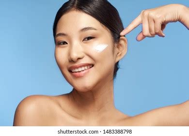 Beautiful Woman Naked Shoulders Makeup Skin Stock Photo 1483388798