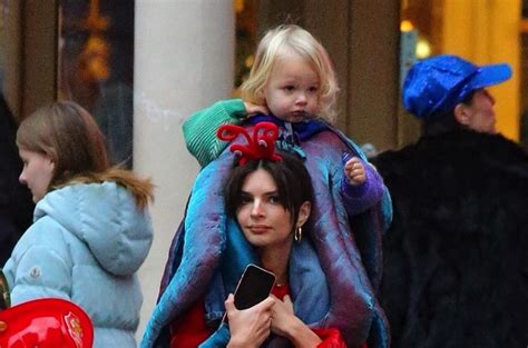 Emily Ratajkowski Takes Son Sly Trick Or Treating In Manhattan